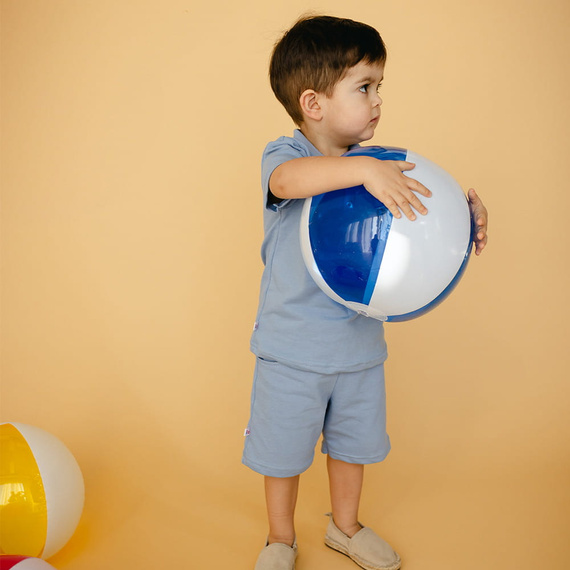 Pantaloni scurți din bumbac Elephant Eevi - albastru