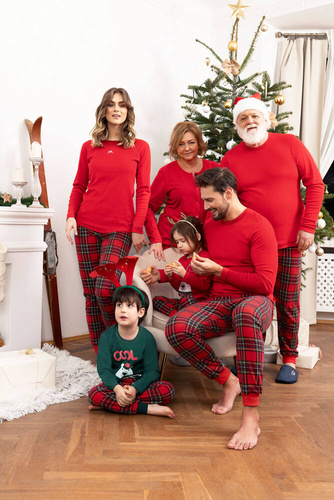 Pijama pentru copii Tess Italian Fashion - roșu/print