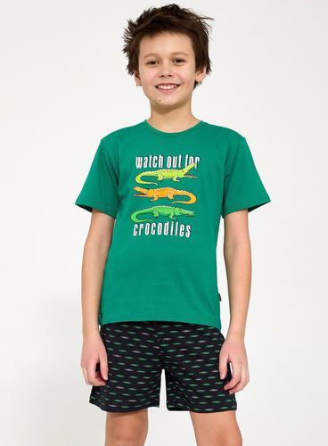 Pijama băieți Cornette Young Boy 790/125 Crocodiles, 100% bumbac