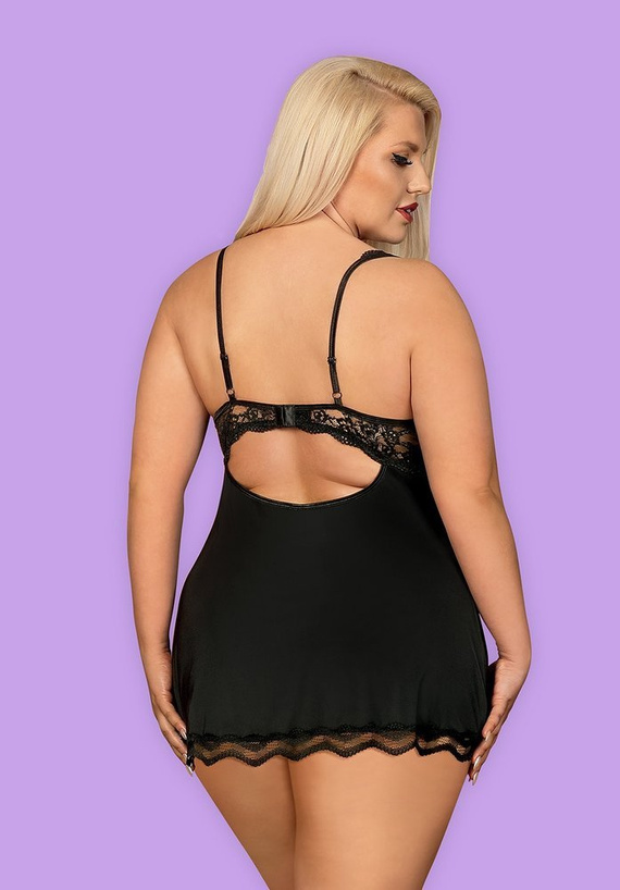 Luvae Koszulka Babydoll Obsessive czarny