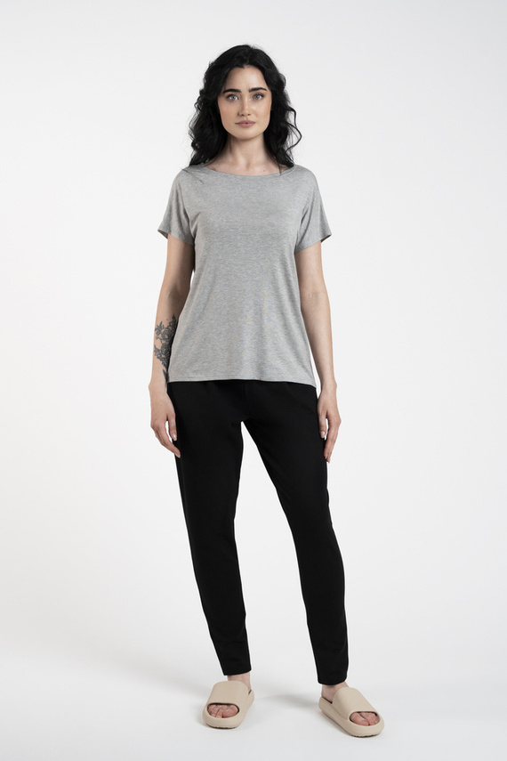 Ksenia Bluză cu mâneci scurte Italian Fashion - gri