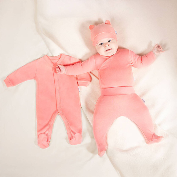 4903 Set 4 piese, neted, Nicol - coral