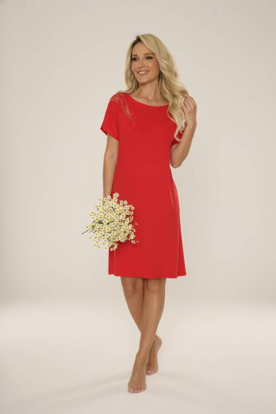 737 Velar Forex cămașă de noapte - roșu