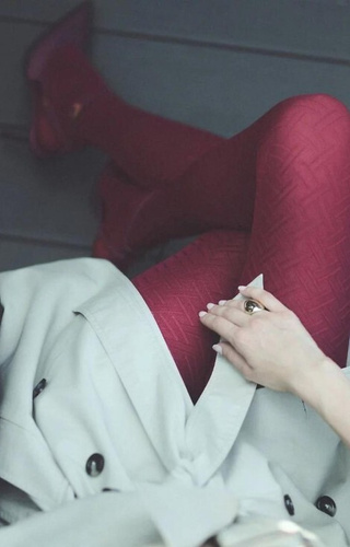 Colanți 1237 Liset Gabriella Burgundy 80 Denier – Geometrici, Moi, Tehnologie 3D