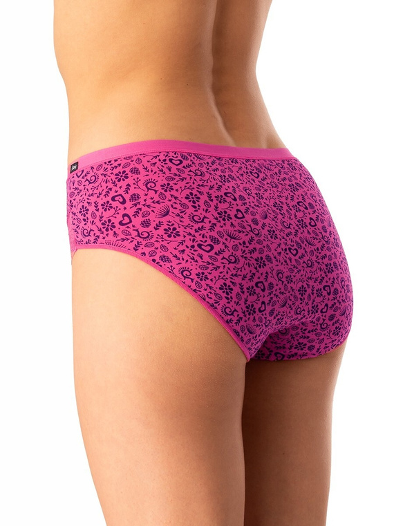 Slip dama Key LPC 760 roz bleumarin - bumbac, confortabil, set 2 piese