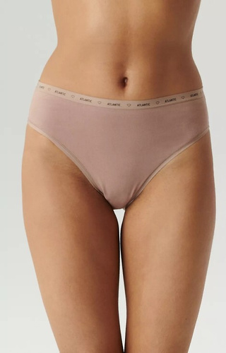 3CLP-010 High Sport Leg Chiloți de damă Atlantic - ecru-bej-bej închis