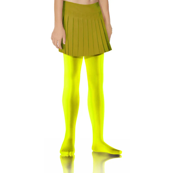 Colanti opaci pentru fete Claudia 40 den Sesto Senso - galben neon