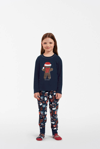 Makala Pijama pentru copii Italian Fashion - albastru navy/print