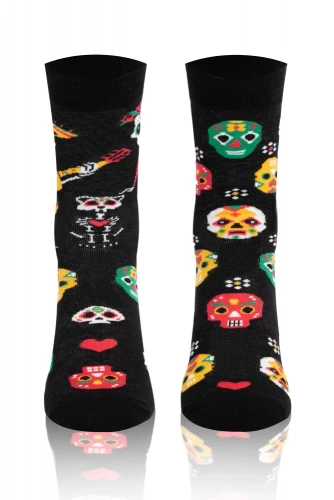 S134D Muerto Șosete lungi Italian Fashion - negru