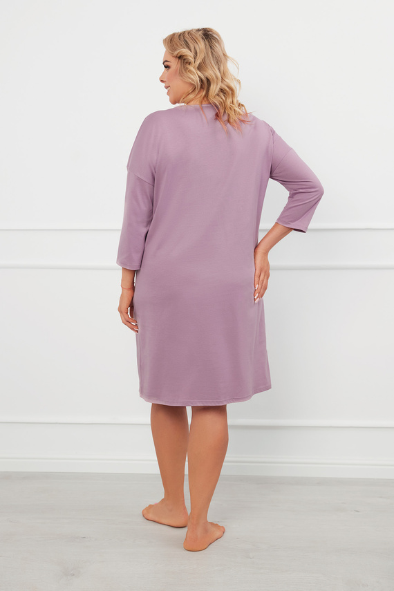 Cămașă de noapte Ibena, 3/4 mâneci Italian Fashion - heather