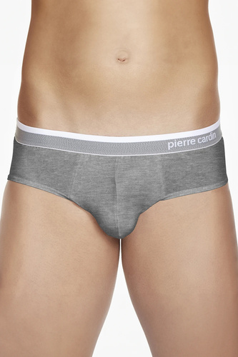 PCU 402 Pierre Cardin gri – slip bărbătesc clasic din bumbac, confortabil pentru fiecare zi