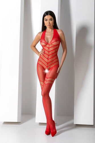 BS100 Bodystocking Passion czerwony