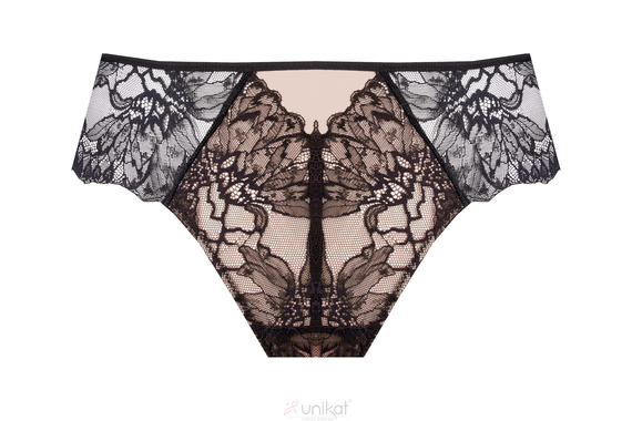 Unikat Kiana chilot damă negru din dantelă clasic