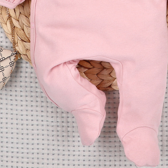 Salopetă Nini 100% Little Mouse bumbac organic pentru nou-născut