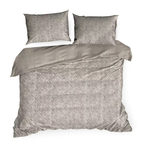 Lenjerie de pat din velur Flano 3 frunze Eurofirany bej