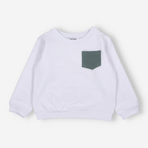 BOB-0004/086 Hanorac băieți By o Baby alb