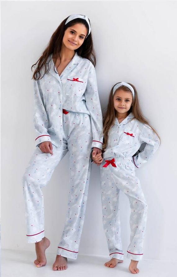 Bentiță pentru fete White Bear Kids Sensis - albastră