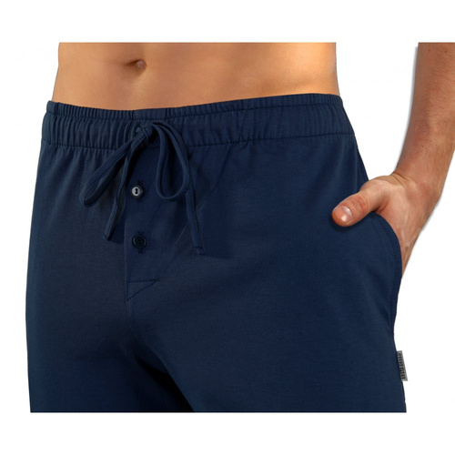 Pantaloni scurti de pijama Milo 2 Sesto Senso, netezi, bleumarin
