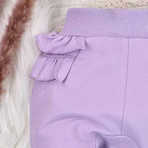 ABN-5485 Pantaloni de trening Underwater World Nini – bumbac organic, violet, pentru bebeluși