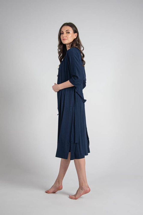 942 Visa Halat lung De Lafense - albastru marin