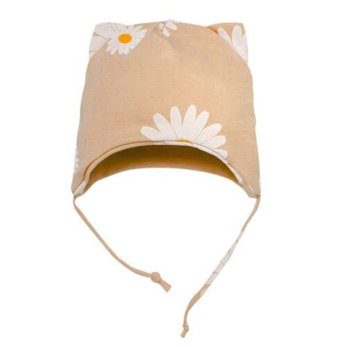 Pălărie pentru bebeluș legată Daisy Pinocchio - bej