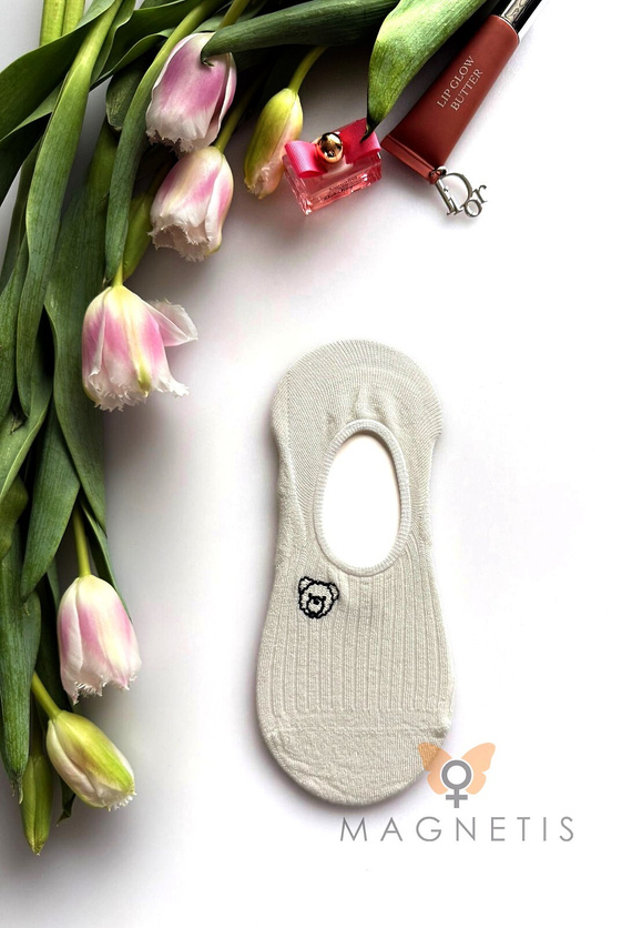 Șosete balerini damă YN-251131 Magnetis – viscoză cu silicon la călcâi