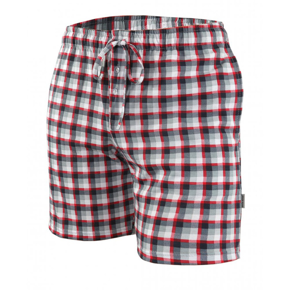 Pantaloni scurti de pijama Milo 2 Sesto Senso, carouri 10, rosii