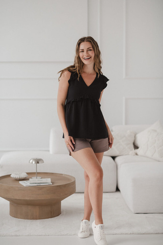 Bluza de maternitate si alaptare Milky Butterfly - confort si stil Milk&Love negru