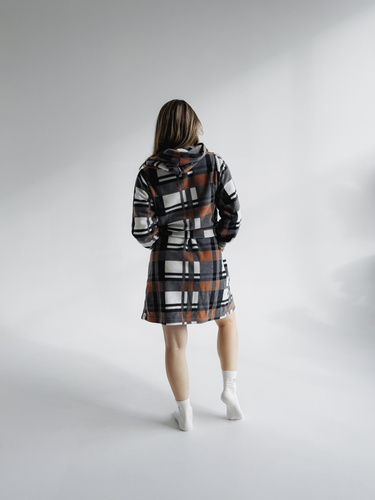 031 De Lafense pătură halat de baie - cald fleece doamnelor dressing rochie Super Cozy, camel