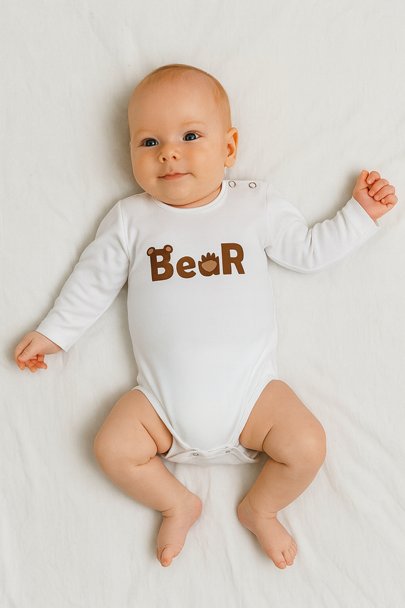 Body Bear Bear Bambarillo ecru | Bumbac, flexibil, confortabil