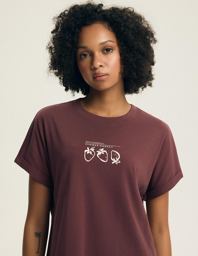 Cămașă de noapte Henderson Evika 45184 – bumbac, imprimeu fructe