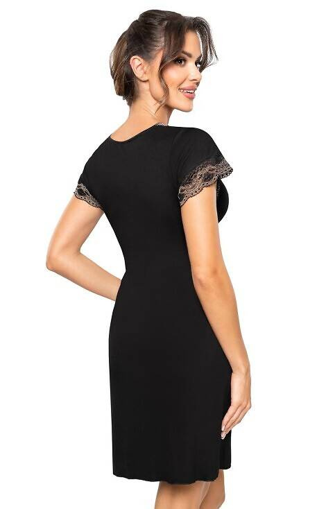 Cămașă de noapte Hana Donna - neagră