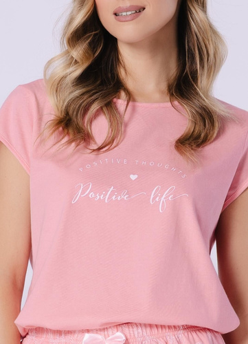 Leveza Marlena 1713 – pijama damă din bumbac, tricou + pantaloni scurți