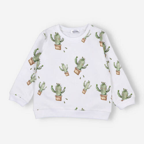 BOB-0001 Hanorac pentru copii cactusi By o Baby gri