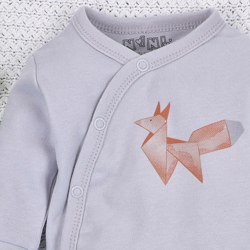 ABN-5382 Body Fun Origami Envelope din bumbac organic Nini gri