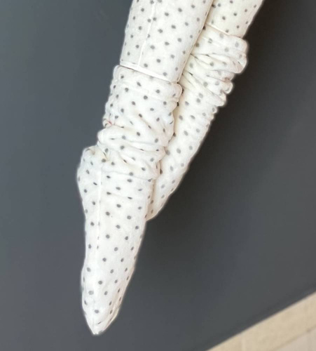 553/554 Wellsoft Smooth șosete de somn De Lafense - ecru puncte mici