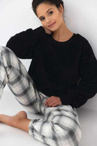 Pijamale Meredith Sensis pentru femei - Negru