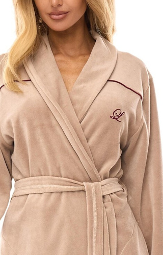 Halat de baie pentru femei 2508 L&L - bej