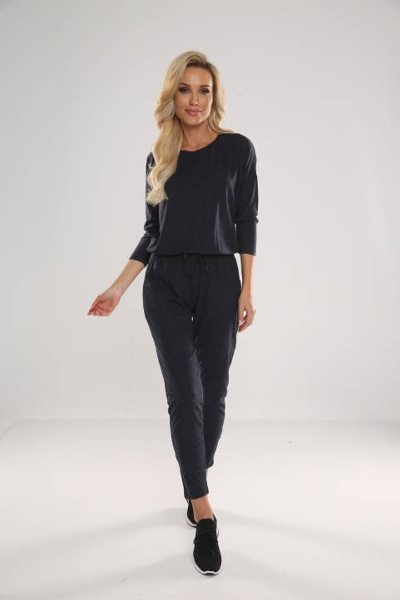 305 Paula Costum de pijama pentru femei - albastru marin