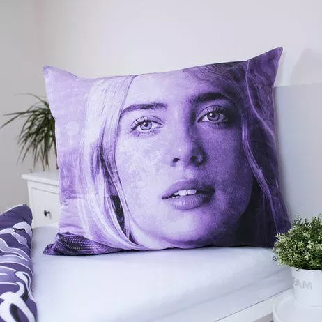 Lenjerie Billie Eilish 140x200 bumbac Jerry Fabrics cu fermoar