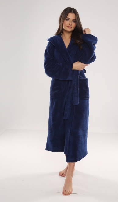 807 Luna II halat lung pentru femei Forex - albastru marin