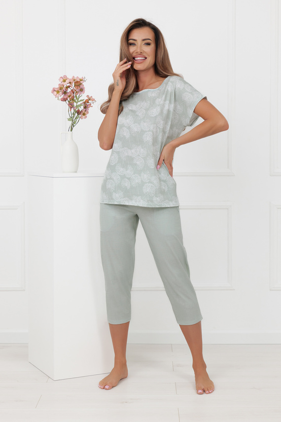 Pijama KALINA Italian Fashion – 100% bumbac, 3/4