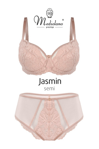 Mediolano Jasmin 19151 sutien semi soft dantelă roz pudrat
