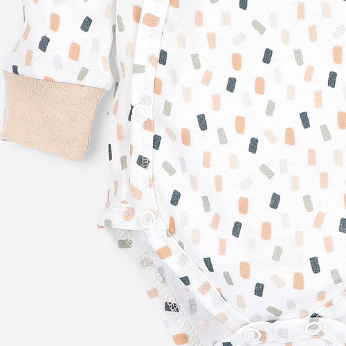 ABN-5321/KRE Body plic Nini din bumbac organic, crem