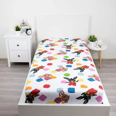Cearșaf cu elastic 90x200 Bing Iepurașul bumbac Jerry Fabrics