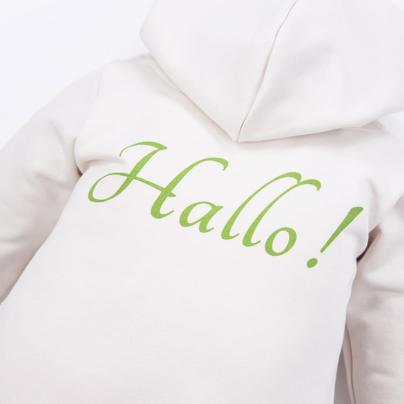 Costume de trening Hallo Eevi cu glugă - ecru