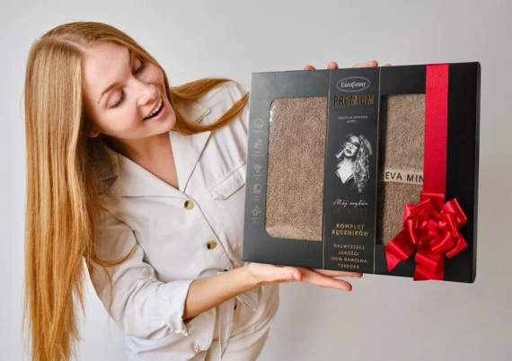 Venus 3 Set prosoape premium Eva Minge Eurofirany - pudră închisă la culoare