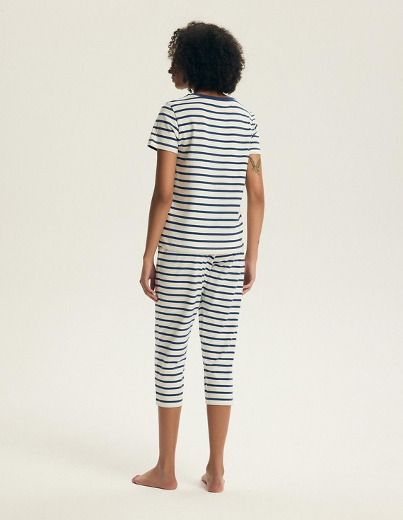 Pijama damă 45316 Eulana 100% bumbac 7/8