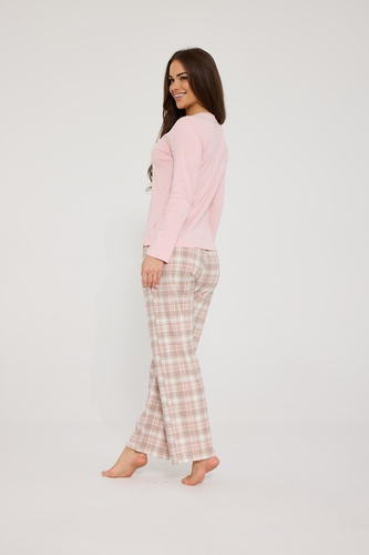 Cornette Colette 659/503 Pijamale damă din modal și bumbac 3/4 cu flori