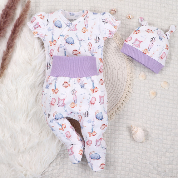 ABN-5484 Underwater World Nini costume de dormit din bumbac organic